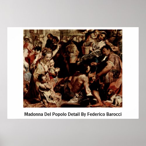 Madonna Del Popolo Detail By Federico Barocci Print