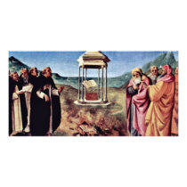 Madonna Enthroned St. Peter St. John The Baptist, Photo Greeting Card
