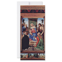 Madonna Enthroned St. Peter St. John The Baptist, Custom Rack Card