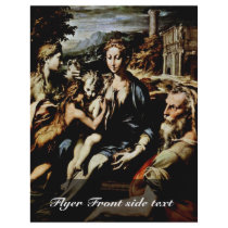 Madonna Enthroned St. Zachary St. John The Baptist Full Color Flyer