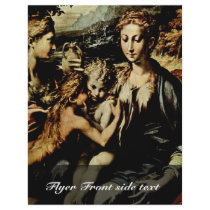 Madonna Enthroned St. Zachary St. John The Baptist Personalized Flyer