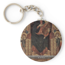 Madonna Enthroned With Eight Angels, Four Prophets Keychains