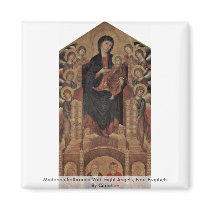 Madonna Enthroned With Eight Angels, Four Prophets Refrigerator Magnets