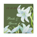 Madonna Lily Wedding Save the Date magnet