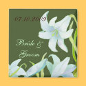 Madonna Lily Wedding Save the Date magnets