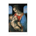 Madonna Litta by Leonardo Da Vinci c. 1490-1491 Business Card Templates