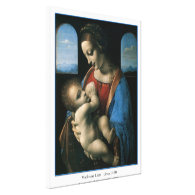 Madonna Litta  Leonardo Da Vinci Gallery Wrap Canvas
