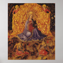 Madonna of Humility with Christ Child and Angels Posters