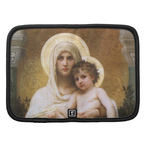 Madonna of Roses, Bouguereau Vintage Victorian Art Folio Planners