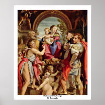 Madonna Of St. George By Correggio Poster