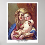 Madonna Of The Goldfinch By Giovanni Tiepolo Poster