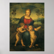 Madonna of the Goldfinch by Raphael or Raffaello Print