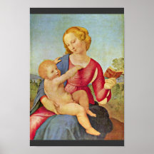 Madonna Of The House Of Colonna By Raffael Print