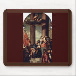 Madonna Of The Pesaro Family Left From Mary: Mousepads