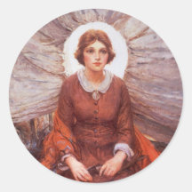 Madonna of the Prairie by WHD Koerner Round Sticker