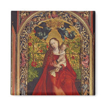 Madonna of the Rose Bower, 1473 Refrigerator Magnets