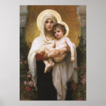 Madonna of the Roses by William Adolphe Bouguereau Posters