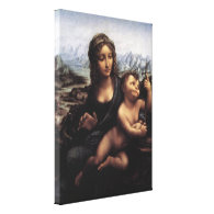 madonna of the yarnwinder, Leonardo Da Vinci Canvas Print