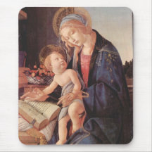 Madonna teaches the child Jesus Mouse Pads