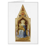 Madonna With Angels By Gentile Da Fabriano Card