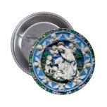 MADONNA WITH CHILD AND ANGELS BUTTON