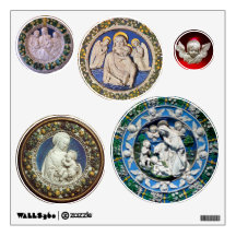 MADONNA WITH CHILD AND ANGELS CHRISTMAS COLLECTION WALL GRAPHICS