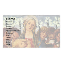 Madonna With Eight Angels Singing (Berlin Madonna) Business Card Template