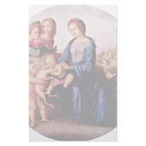 Madonna With John The Baptist, St. Margaret And Personalized Stationery