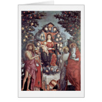 Madonna With Saints By Andrea Mantegna Cards