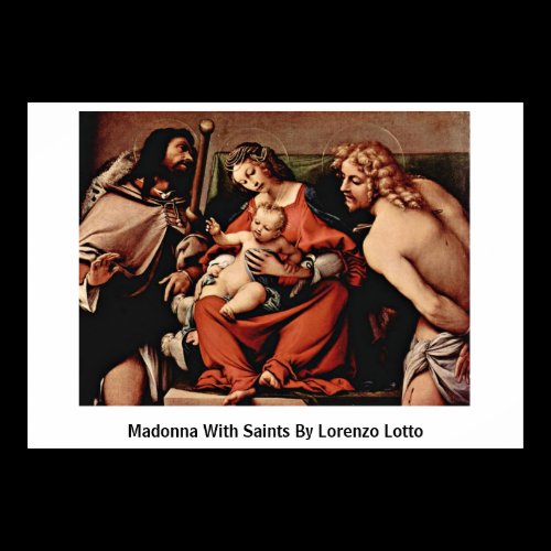 Madonna With Saints By Lorenzo Lotto Posters