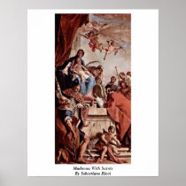 Madonna With Saints By Sebastiano Ricci Poster