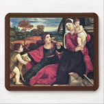 Madonna With St. Agnes And St. John The Baptist Mouse Pads