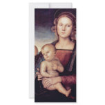 Madonna With St. John The Baptist By Perugino Rack Card Template