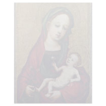 Madonna With The Pea Blossom By Meister Der Heilig Letterhead Design