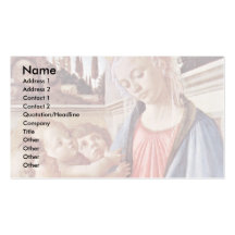 Madonna With Two Angels, By Sandro Botticelli Business Cards