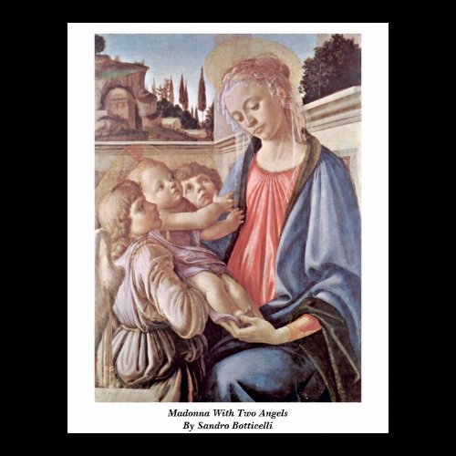 Madonna With Two Angels By Sandro Botticelli Print