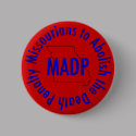 madp logo button, red by moabolition madp logo button, red