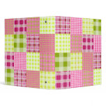Madras Inspired Plaid Patchwork Design Binders