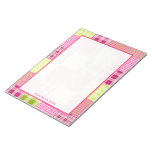 Madras Plaid Patchwork Inspired Notepad