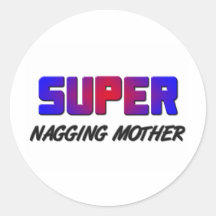 Madre que regaña estupenda pegatina