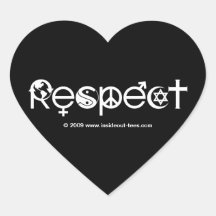 Madre tierra del respecto pegatina corazon personalizadas