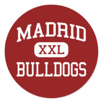 Madrid - Bulldogs - Middle - El Monte California stickers by customteamsportswear Madrid - Bulldogs - Middle - El Monte California stickers