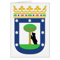 Madrid Coat Of Arms Card