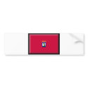 Madrid Flag bumper stickers