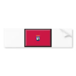 Madrid Flag Bumper Sticker