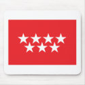 Madrid Flag Mousepad by FlagTshirts Madrid Flag Mousepad