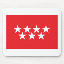 Madrid Flag Mousepad by FlagTshirts Madrid Flag Mousepad