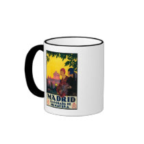 Madrid in Springtime Travel Promotional Poster Mug