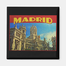 Madrid Spain Magnet