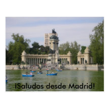 Madrid, Spain post card